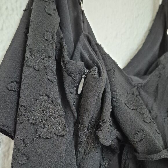 Wild Fable Black Asymmetrical Spaghetti Strap Sundress - Picture 10 of 11